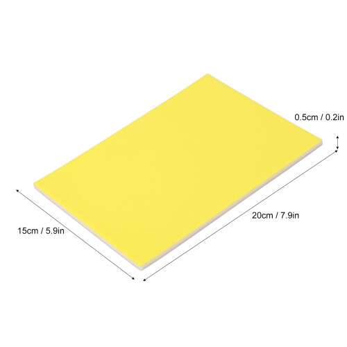 Bloque de sellos de doble capa 20x15x0.5cm amarillo/blanco 1