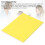 Bloque de sellos de doble capa 20x15x0.5cm amarillo/blanco 4