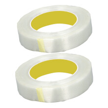 2 rouleaux de ruban en fibre de verre, auto-adhésif, 25 mm x 50 m