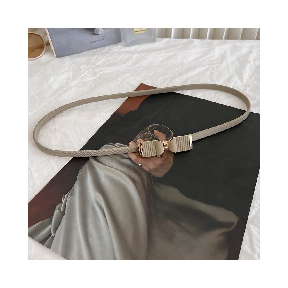 (Khaki Green, 60cm) Waist Womens Elegant Belt Minimalist Chic Design With Metal Spring Dresses For Chain-image-OPC-PJCMBYM-NEW