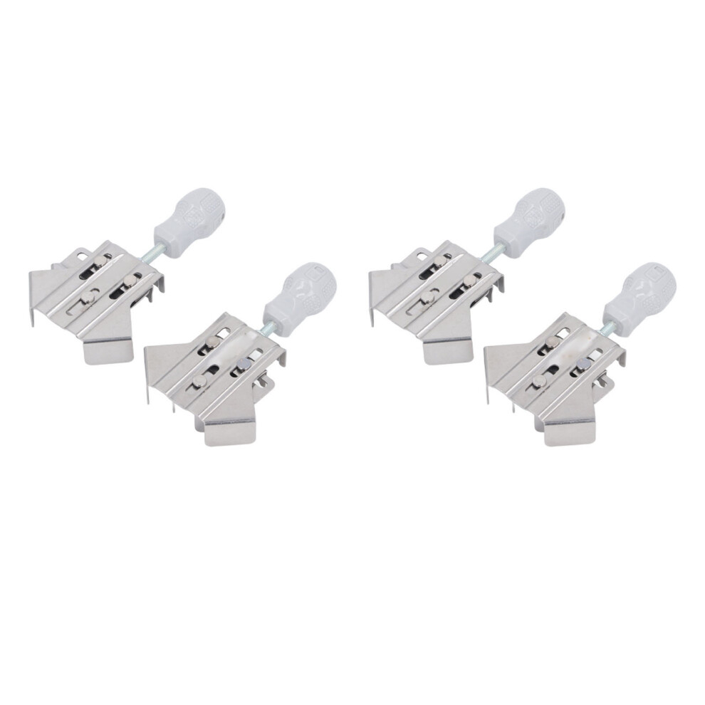 4Pcs Stainless Steel Corner Clamp 90 Open Type For Woodworking Splicing 7901333895512