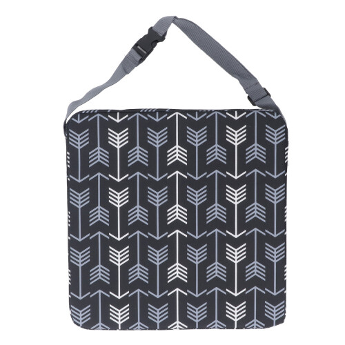 Arrow coussin réhausseur noir/blanc 32x32x8 cm 2