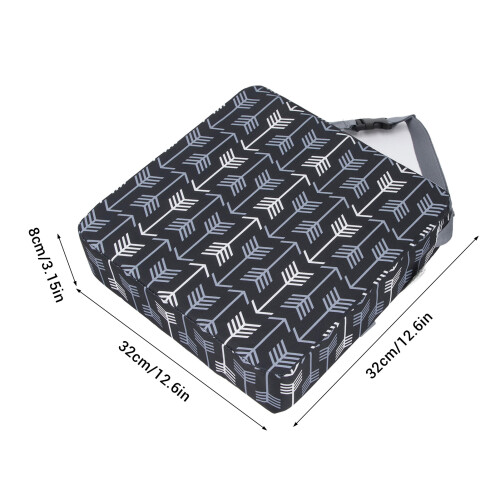 Arrow coussin réhausseur noir/blanc 32x32x8 cm 1