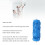 Muster-Farbroller 097Y - 5 Zoll blauer Gummi 8