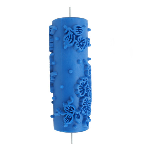 Muster Farbrolle 5 Zoll Gummi 096Y Blau 2