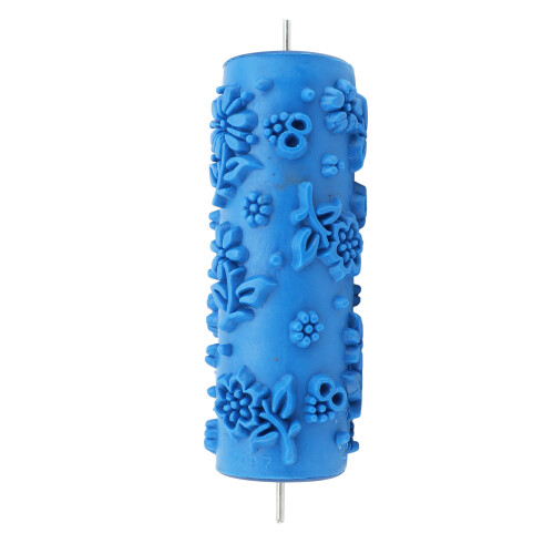 Muster-Farbroller 097Y - 5 Zoll blauer Gummi 2