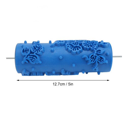 Muster Farbrolle 5 Zoll Gummi 096Y Blau 1