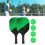 Set di paddle da pickleball verdi con 4 palle e una borsa 1