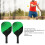 Set di paddle da pickleball verdi con 4 palle e una borsa 4