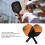 Set di paddle da pickleball gialle compatte con 4 palle 4