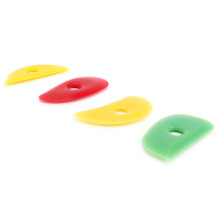 Silikon-Rippen-Set, 4 Stück, für Keramik- und Tonmodellierung, Glätten- und Formwerkzeuge
