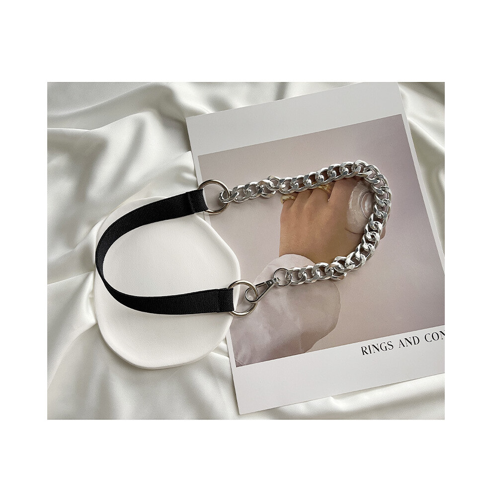 (Black Silver Chain) Stylish Metal Womens Chain Elastic Waist Belt For Trendy Dress Outfits Suit And-image-OPC-PJCMD82-NEW