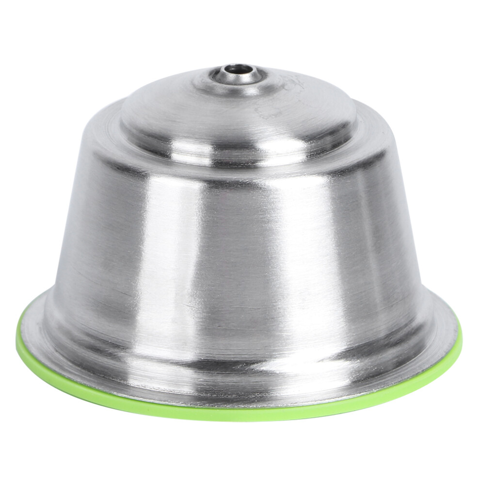 Stainless Steel Reusable Refillable Coffee Capsule Cup Fit for Dolce Gusto Coffee MakerGreen