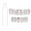 Teeth Set Prop Accessory for Halloween Party – Brass, Gold/Silver 2