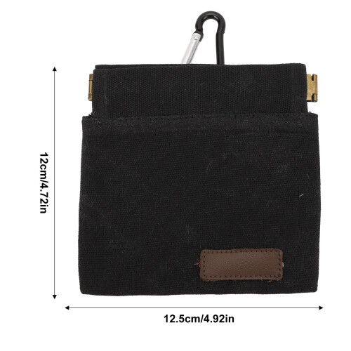Hundeleckerli-Beutel aus Canvas, 12,5  12 cm, Schwarz 1