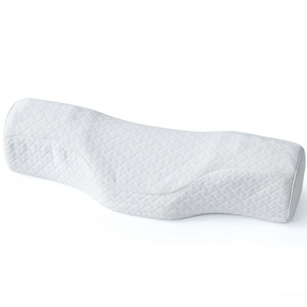 White Ergonomic Lamb Pillow Memory Foam Side Sleeper For Neck And Shoulder Pain Relief Orthopaedic Pillow 45X16x10cm