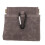 Grey Canvas Pet Snack Bag - Secure Closure & Easy Access for Travel 16