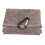 Grey Canvas Pet Snack Bag - Secure Closure & Easy Access for Travel 15