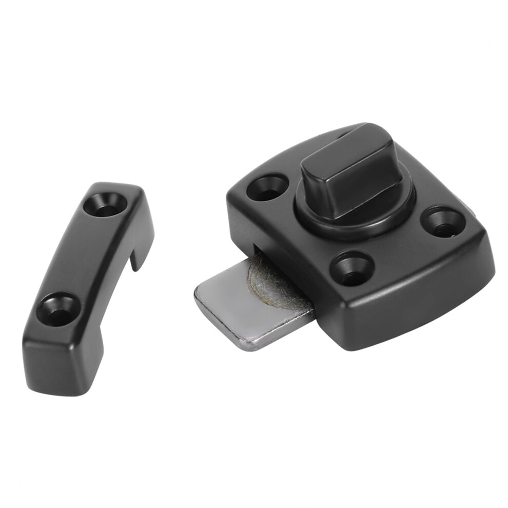 Household Black Zinc Alloy Door & Window Safety Bolt Latch, 80G 4661333898793