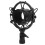 ABS Microphone Shock Mount 45-50mm Anti-Vibration Holder Black 14