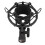 ABS Microphone Shock Mount 45-50mm Anti-Vibration Holder Black 13