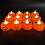 24 Stück LED-Kürbislichter 400,00 g Teelichter 7