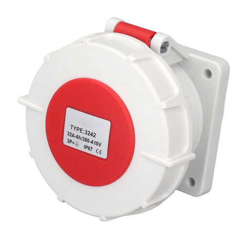 Conector industrial 3P4Pin 32A IP67 Latón PP