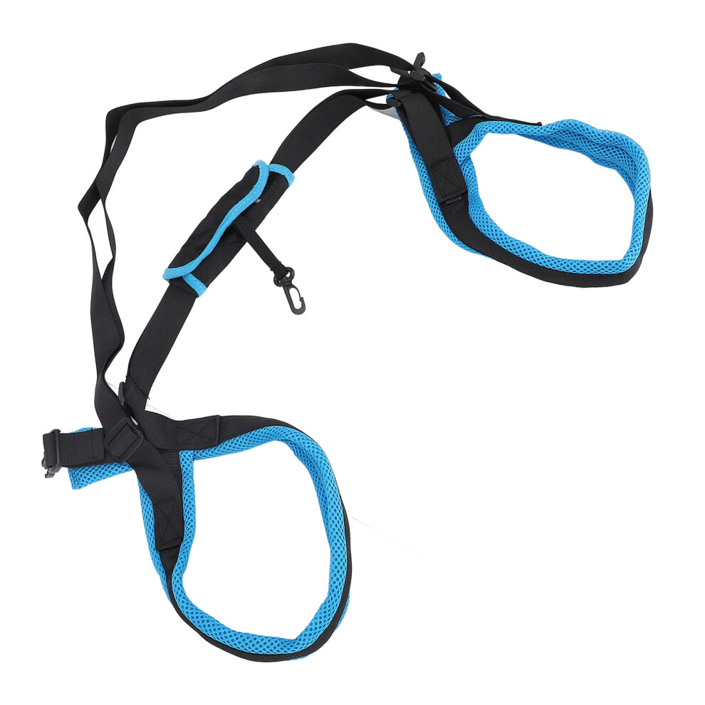 Blue Polyester Dog Knee Brace For Fractures Adjustable M