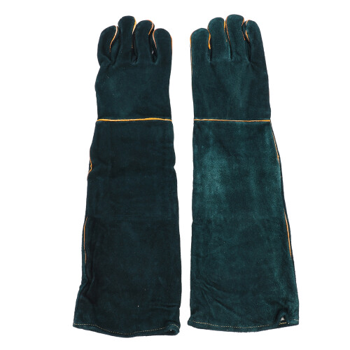 Gants longs en cuir de vache anti-rayures pour manipulation d'animaux 2