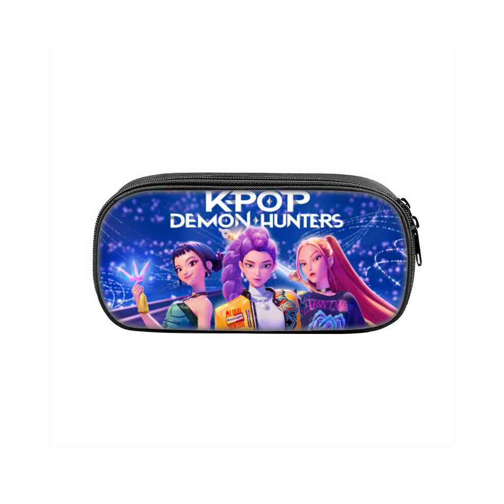 (Style 27) Kpop Hunters Demon Teens Pencil Pouch Lightweight Nylon Bag Small Storage