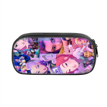 (Style 3) Kpop Hunters Demon Teens Pencil Pouch Lightweight Nylon Bag Small Storage