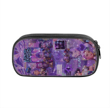 (Style 15) Kpop Hunters Demon Teens Pencil Pouch Lightweight Nylon Bag Small Storage