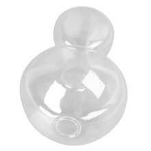 Charming Mushroom Shaped Glass Vase for Home Decor - Clear Hydroponic