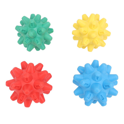 4 pièces boule de massage à picots en caoutchouc TPR de 7,2 cm 2