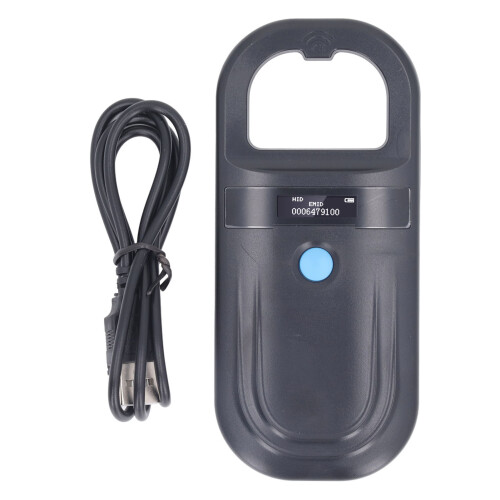 Wireless Pet ID Scanner 134.2KHz ISO11784 85 FDX B EMID Handheld with Buzzer 2