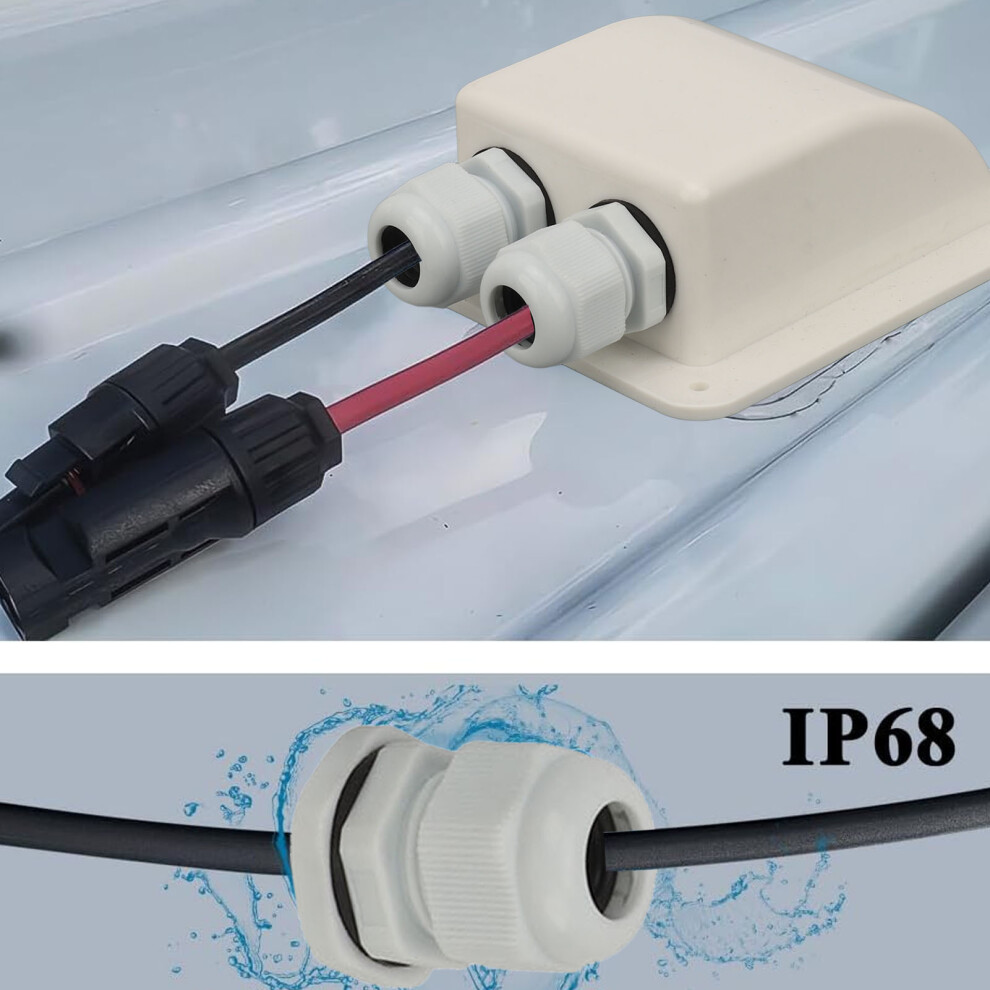Rainproof Solar Cable Gland Box Housing For Rv Yacht Boat Camping 6Â12Mmâ² 9471333903459