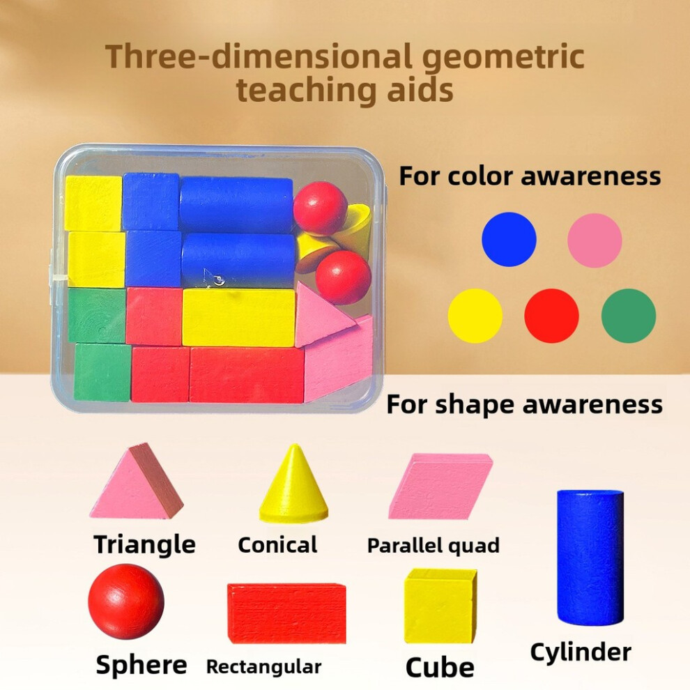 (Style A ) Wooden Geometric Figures Educational Toy For Kids Early Math Cognitive And Skill-image-OPC-PJCMHWP-NEW
