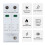 Surge Protector 2P 10‑20KA AC SPD for 35mm Rail, Uc 275VAC 6