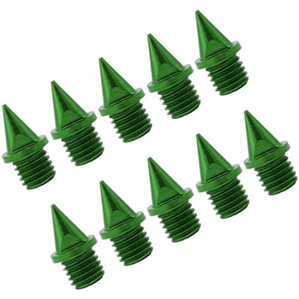 Track Running Spikes Pyramid Long Jump Replacement Pen Pack Of 10 Green 6482260388687