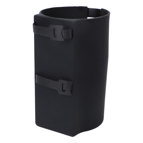 Silikon Strandtasche Getränkehalter Schwarz 10x17x9cm