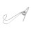 20 Stück Edelstahl-Long-Tail-Clips mit Haken 9