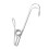 20 Stück Edelstahl-Long-Tail-Clips mit Haken 14
