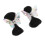 2 Stück Bowknot-Perückenclips, Standardgröße, Schwarz 6