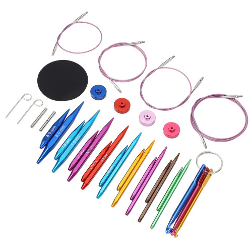Set de agujas de punto Cube 3,5-8,0 mm, cables de 20-60 cm