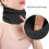 Collier cervical respirant ajustable doux noir 6