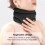 Collier cervical respirant ajustable doux noir 5