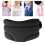 Collier cervical respirant ajustable doux noir 1