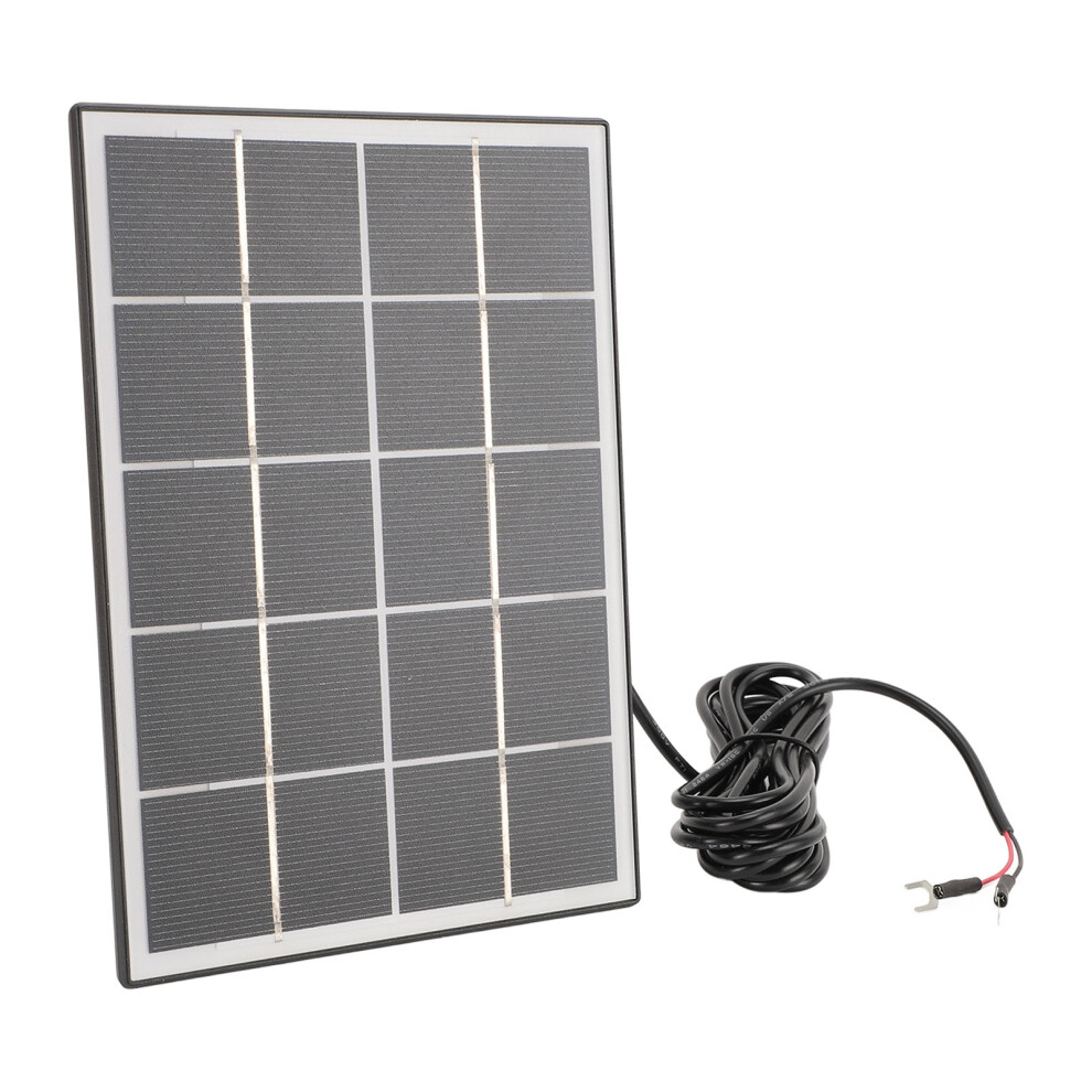 Solar Panel Charger 3W 5V Monocrystalline For Doorbell Cameras Black 3241333914597