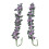 2 pezzi 1:12 Mini Casa delle Bambole Swing Vine Viola 20 cm 13