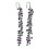 2 pezzi 1:12 Mini Casa delle Bambole Swing Vine Viola 20 cm 3